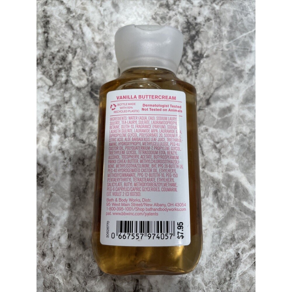 Bath & Body Works Travel Shower Gel Wash Aloe Vitamin E Yay HAPPY BIRTHDAY Cake - Picture 3 of 4